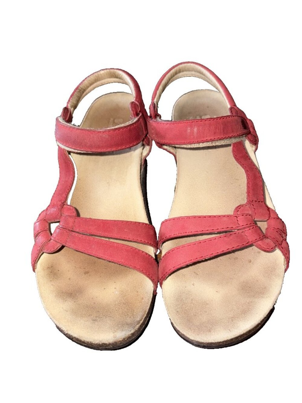 Teva Ventura- Women's Cork Leather Strappy Sandals Sz. 7-READ!